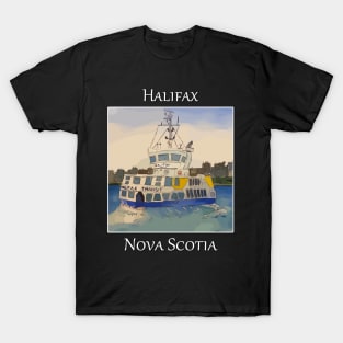 Cute tugboat that ferries people in Halifax Nova Scotia Canada T-Shirt